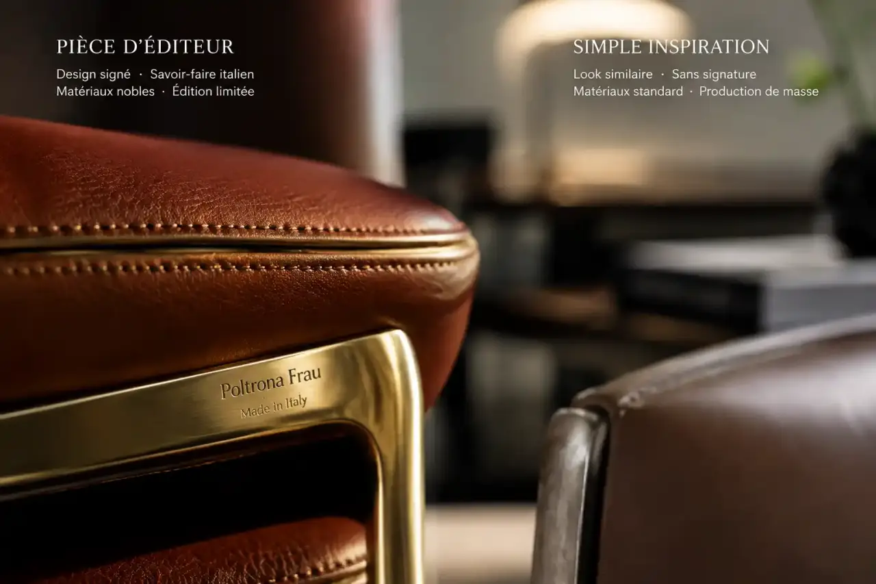 Meubles design italien de luxe : distinguer une pièce d’éditeur d’une simple inspiration