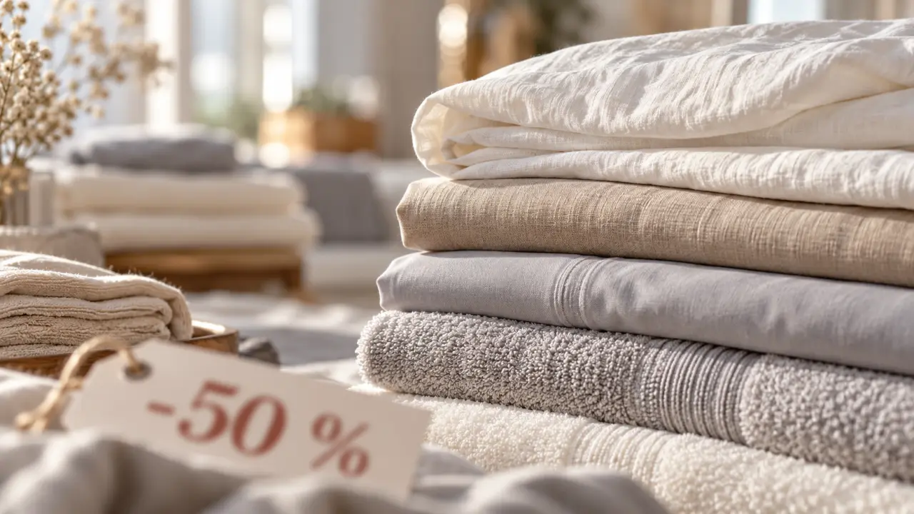 Déstockage linge de maison de luxe : une remise de 50 % ne suffit pas à faire une bonne affaire