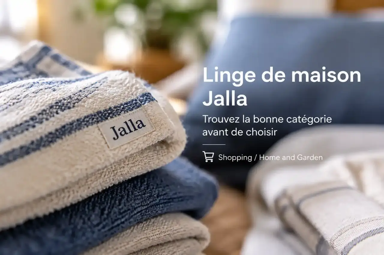 Linge de maison Jalla : trouvez la bonne catégorie avant de choisir